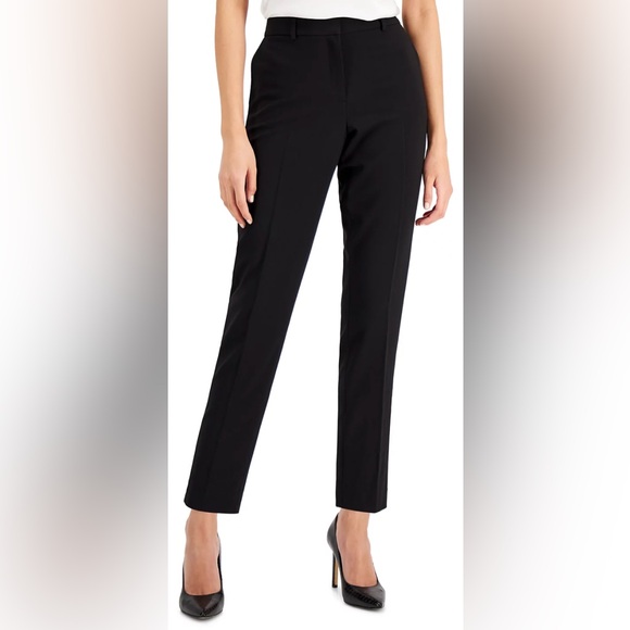 Tahari ASL Pants - New Tahari Black Straight-Leg Dress Pants